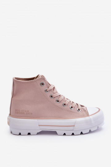 vrijetijdsschoenen met platform Big Star LL274157 Naakt