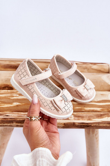 Prachtige kinderballerina's met lint in roze Halle 2