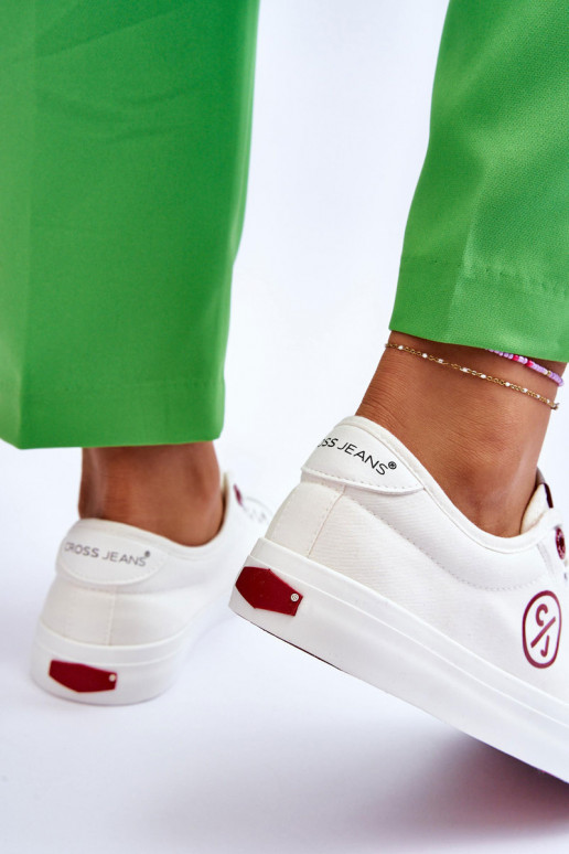 Sneakers Cross Jeans LL2R4043 witte kleur Sneakers Cross Jeans LL2R4043 witte kleur