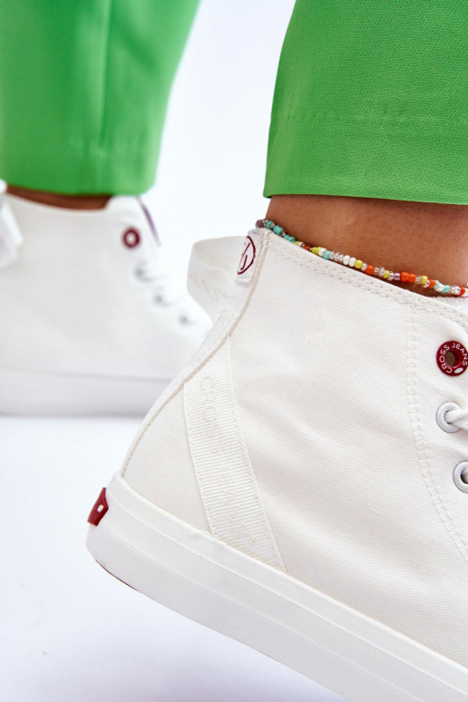 Cross Jeans LL2R4086C witte kleur vrijetijdsschoenen met een klassiek model Cross Jeans LL2R4086C witte kleur vrijetijdsschoenen met een klassiek model