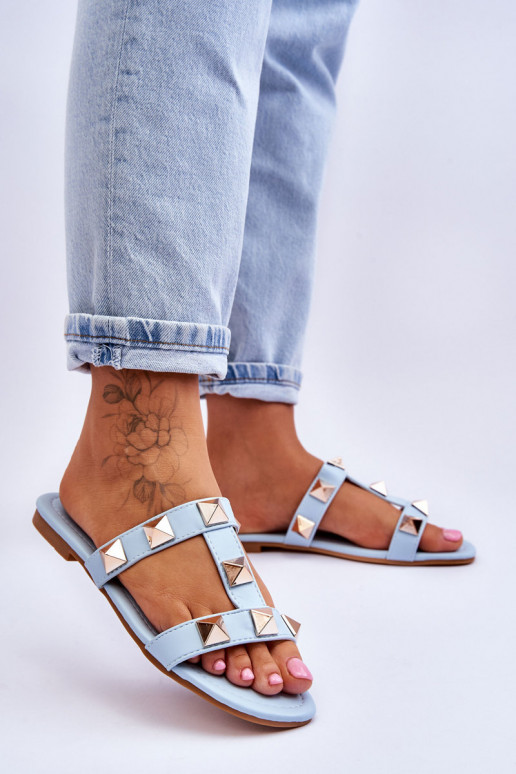 Slippers blauwe kleur Mercure Slippers blauwe kleur Mercure