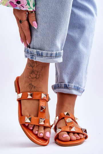 Slippers oranje kleur Mercure