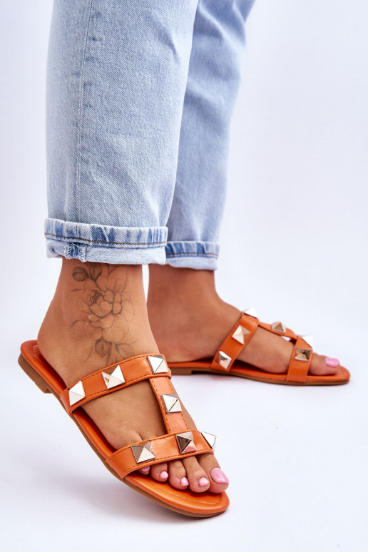 Slippers oranje kleur Mercure Slippers oranje kleur Mercure