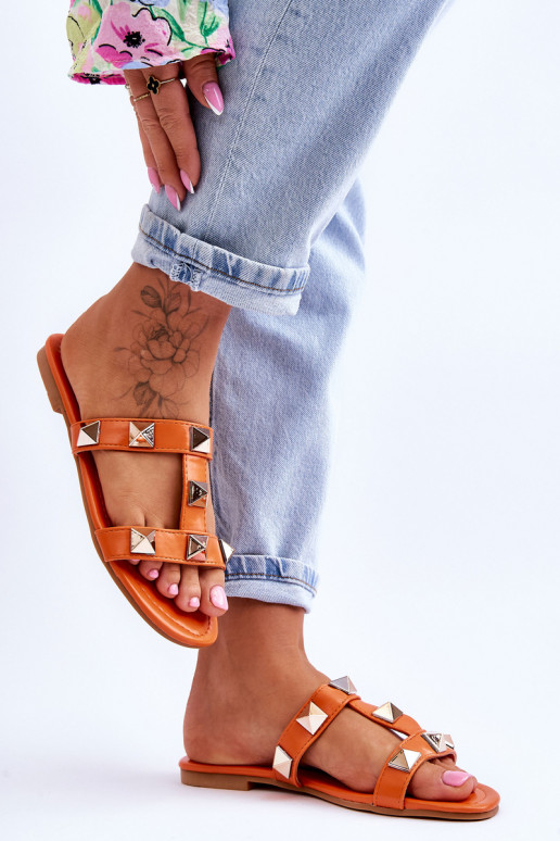 Slippers oranje kleur Mercure Slippers oranje kleur Mercure