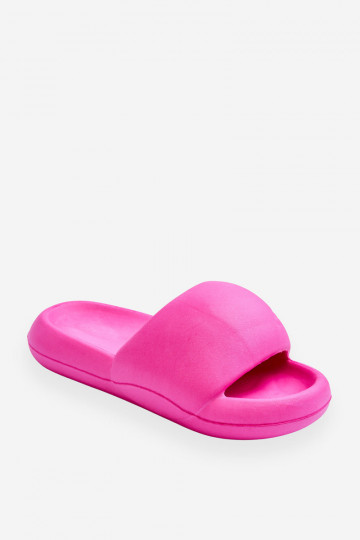 Lichte pantoffels met een vergulde zool in roze Milton