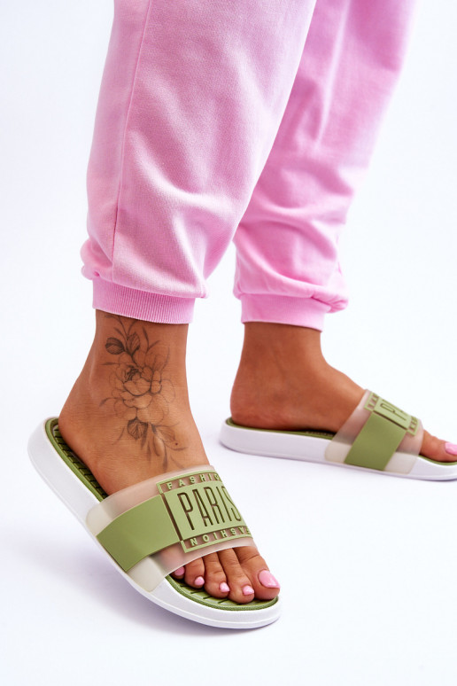 Sportieve stijl Slippers groene kleur Sunrise Sportieve stijl Slippers groene kleur Sunrise