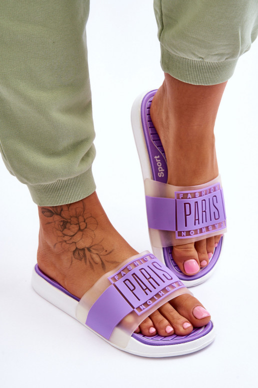 Sportieve stijl Slippers Paarse kleur Sunrise Sportieve stijl Slippers Paarse kleur Sunrise