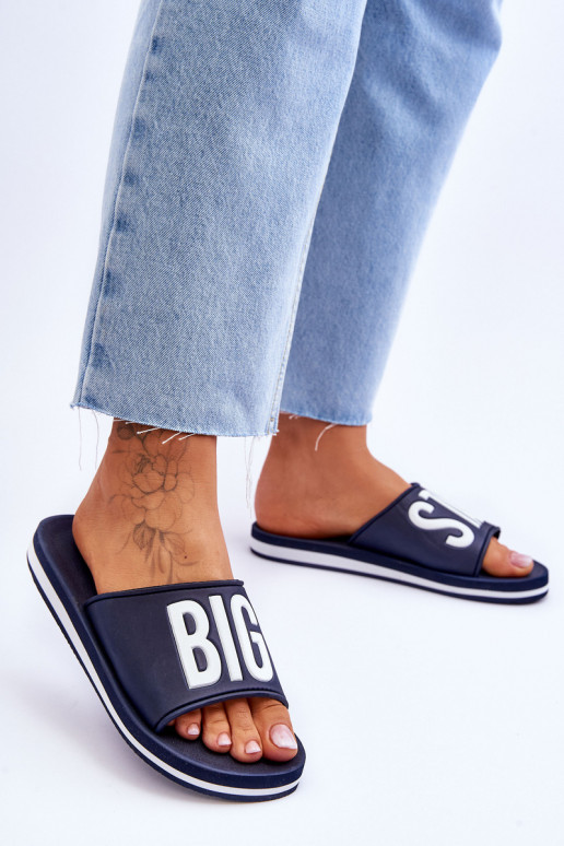 Klassiek model Pantoffels Big Star JJ274A323 donkerblauw