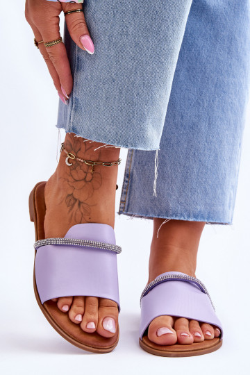 Platte sandalen Violette kleur Termen