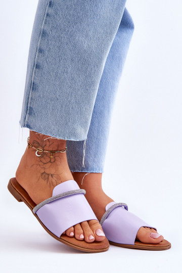 Platte sandalen Violette kleur Termen 2
