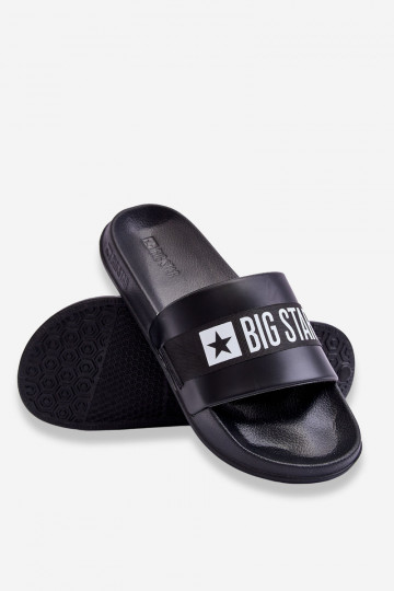 Klassiek model Pantoffels Big Star LL174457 kleur zwart