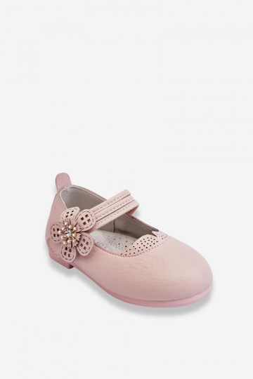Kinderballerina's met een bloem in de roze kleur Cobi 2