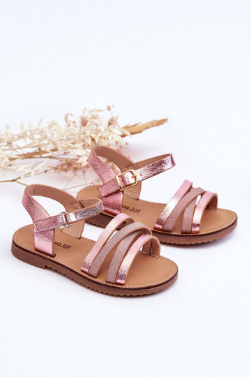 Sandalen voor kinderen met bandjes in roze kleur Isla