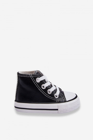 Hoge kindersneakers Zwart en wit Marney 2