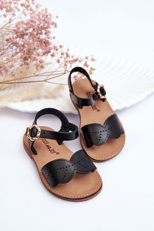 Kindersandalen in de kleur zwart Izzy Kindersandalen in de kleur zwart Izzy