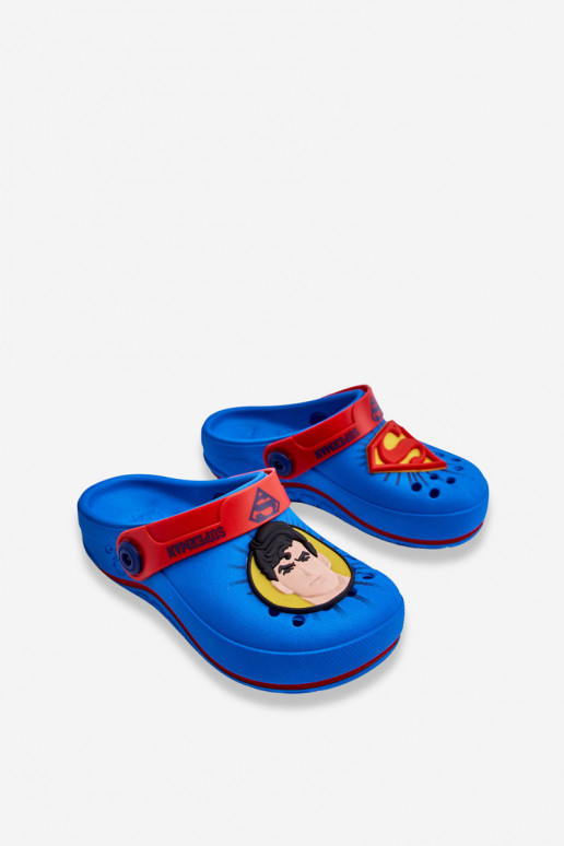 Kinderpantoffels in krokodillenstijl Superman Grendene Kids JJ385004 blauw