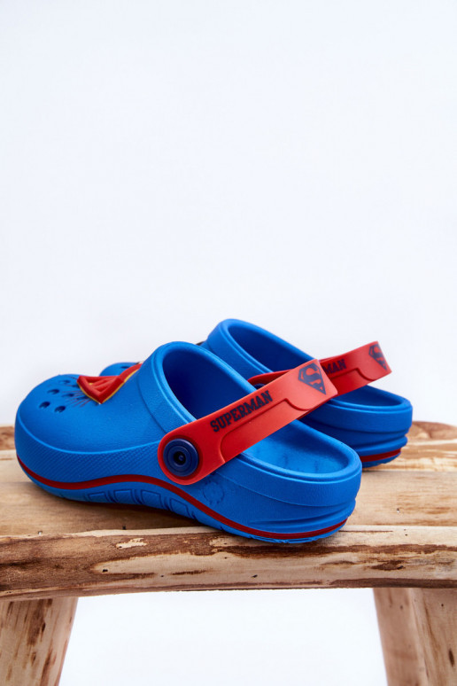 Kinderpantoffels in krokodillenstijl Superman Grendene Kids JJ385004 blauw