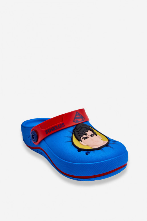 Kinderpantoffels in krokodillenstijl Superman Grendene Kids JJ385004 blauw