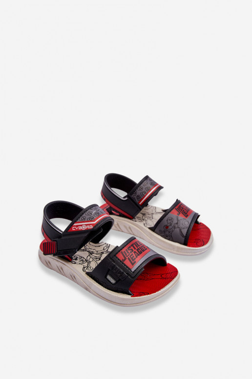 Kindersandalen Grendene Kids JJ385011 Zwart en rood Kindersandalen Grendene Kids JJ385011 Zwart en rood