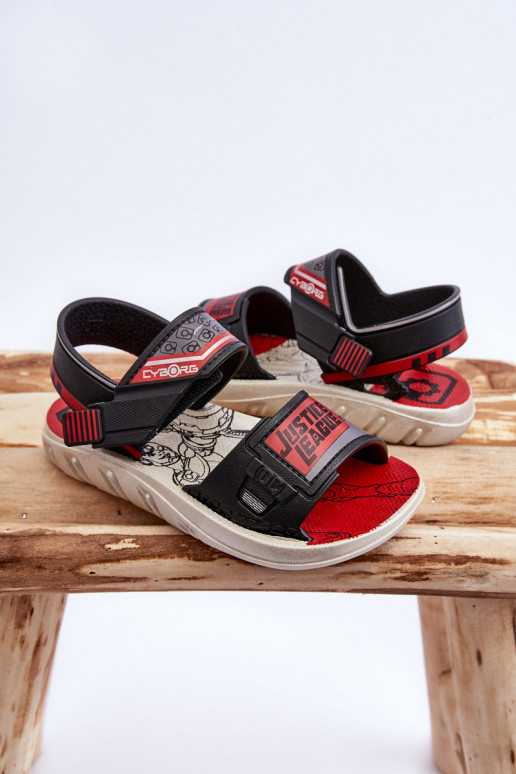 Kindersandalen Grendene Kids JJ385011 Zwart en rood Kindersandalen Grendene Kids JJ385011 Zwart en rood