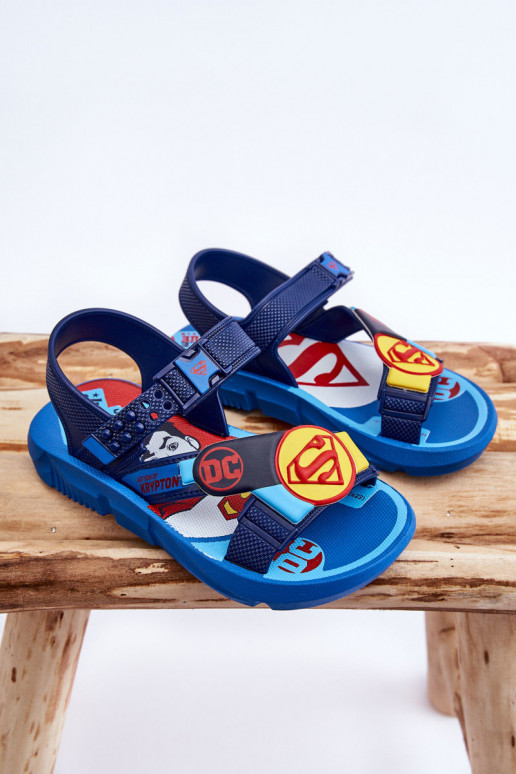 Kindersandalen Superman Grendene Kids JJ385050 blauwe kleur Kindersandalen Superman Grendene Kids JJ385050 blauwe kleur
