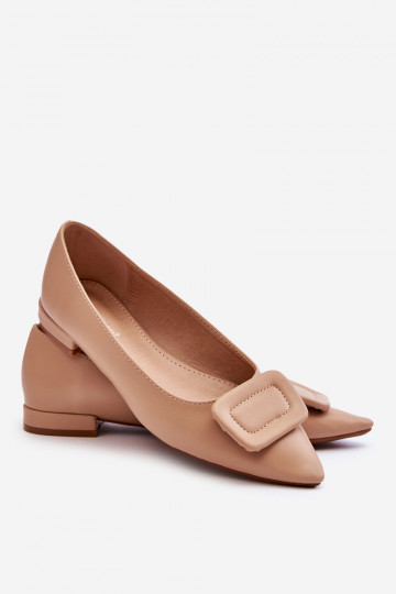 Klassiek model Ballerina's met ornamenten beige Rivea 2