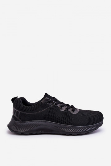 Klassiek model Sportieve schoenen met veters in de kleur Jasper zwart 2