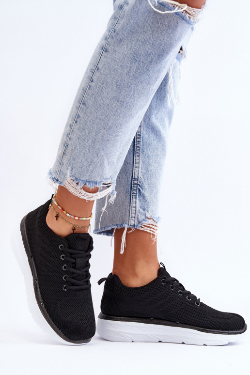 Sportschoenen met veters in de kleur zwart Lavarone Sportschoenen met veters in de kleur zwart Lavarone