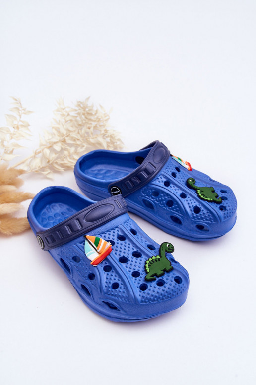 Lichte kinderpantoffels Pantoffels in de kleur blauw Sweets