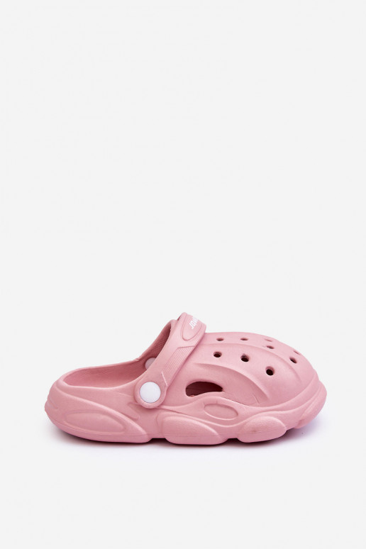 Kinderslippers Crocs roze Cloudy