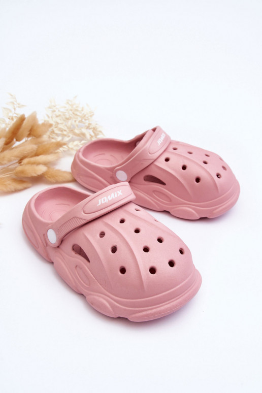 Kinderslippers Crocs roze Cloudy