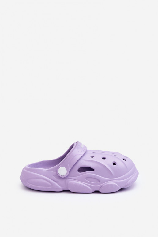 Kinderpantoffels Crocs Paars Bewolkt