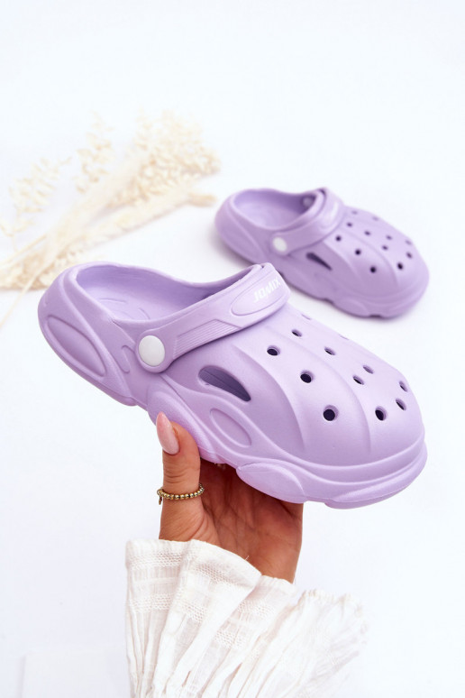 Kinderpantoffels Crocs Paars Bewolkt