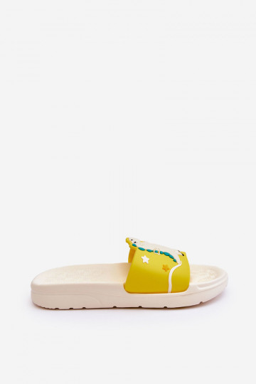 Kinderslofjes T-Rex beige Bernis 2