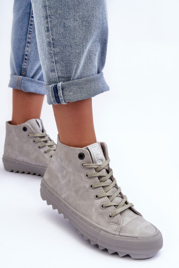 Vrijetijdsschoenen Big Star Hoog opInarmen grijs GG274070 2