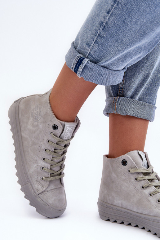 Vrijetijdsschoenen Big Star Hoog opInarmen grijs GG274070 Vrijetijdsschoenen Big Star Hoog opInarmen grijs GG274070