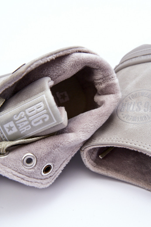 Vrijetijdsschoenen Big Star Hoog opInarmen grijs GG274070 Vrijetijdsschoenen Big Star Hoog opInarmen grijs GG274070