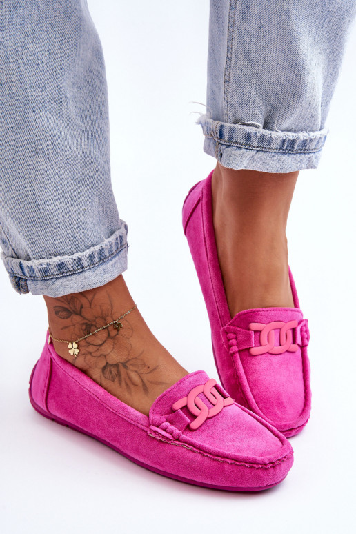 Suède mocassins roze Rabell Suède mocassins roze Rabell