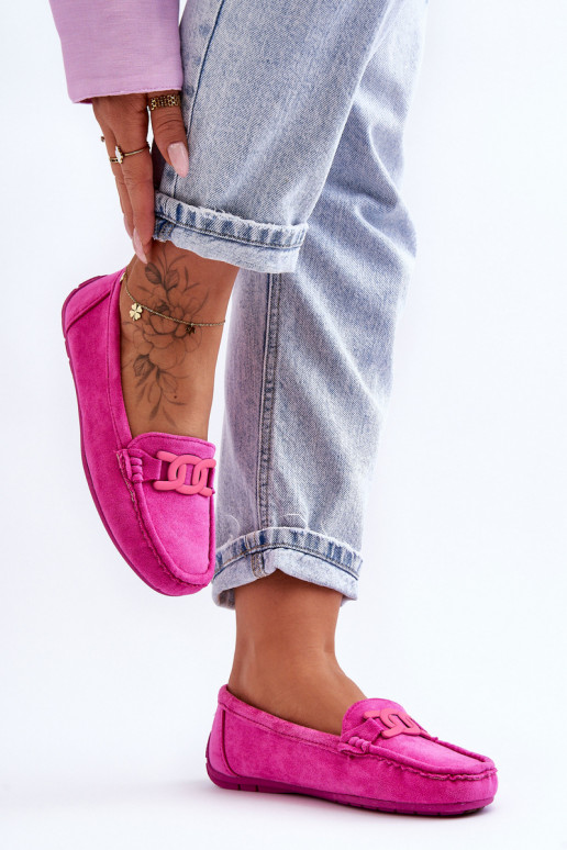 Suède mocassins roze Rabell Suède mocassins roze Rabell