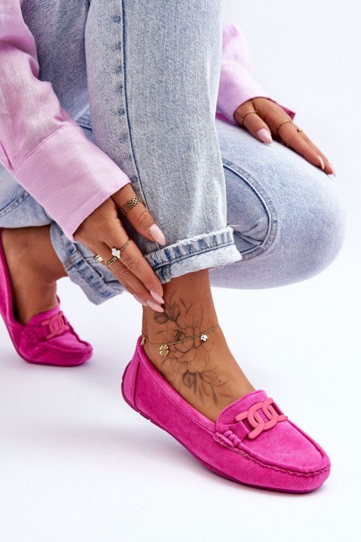 Suède mocassins roze Rabell Suède mocassins roze Rabell