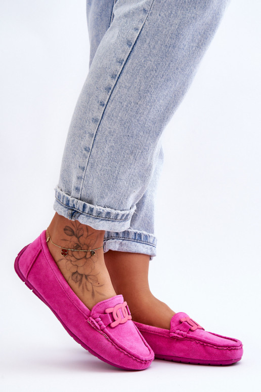 Suède mocassins roze Rabell Suède mocassins roze Rabell