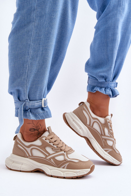 beige Contiro sportschoenen beige Contiro sportschoenen