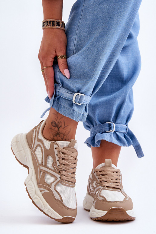 beige Contiro sportschoenen beige Contiro sportschoenen