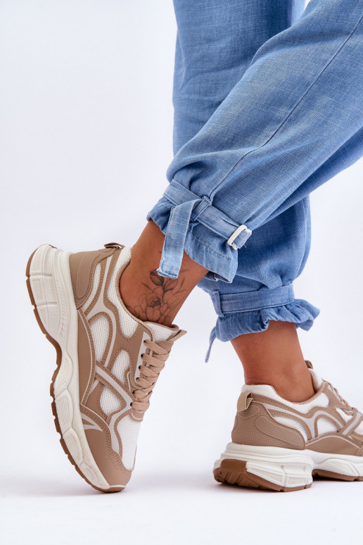 beige Contiro sportschoenen beige Contiro sportschoenen