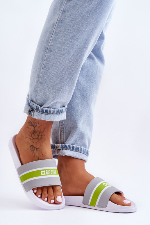 Lichte pantoffels Big Star JJ274647 Witgrijs