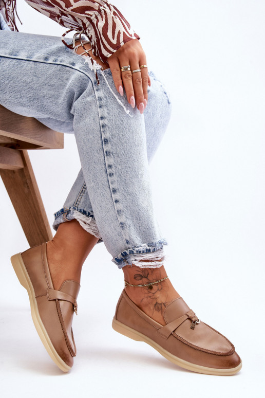 Klassiek model damesmocassins in de bruine kleur Cortez Klassiek model damesmocassins in de bruine kleur Cortez