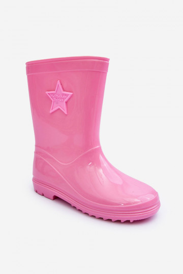 Rubberen kinderschoenen roze kleur Malvi