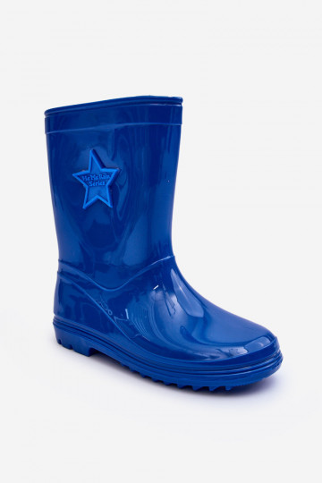 Rubberen kinderschoenen in de blauwe kleur Malvi