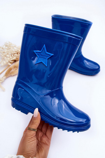 Rubberen kinderschoenen in de blauwe kleur Malvi 2