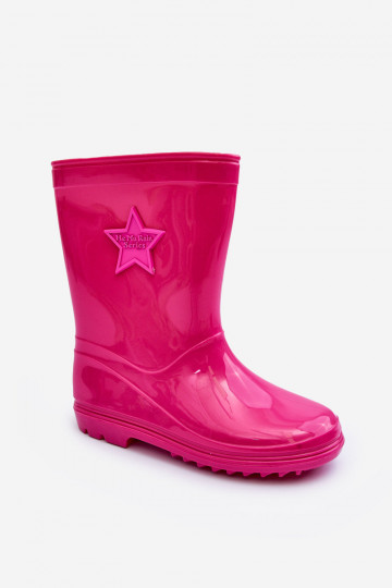 Rubberen kinderschoenen roze kleur Malvi